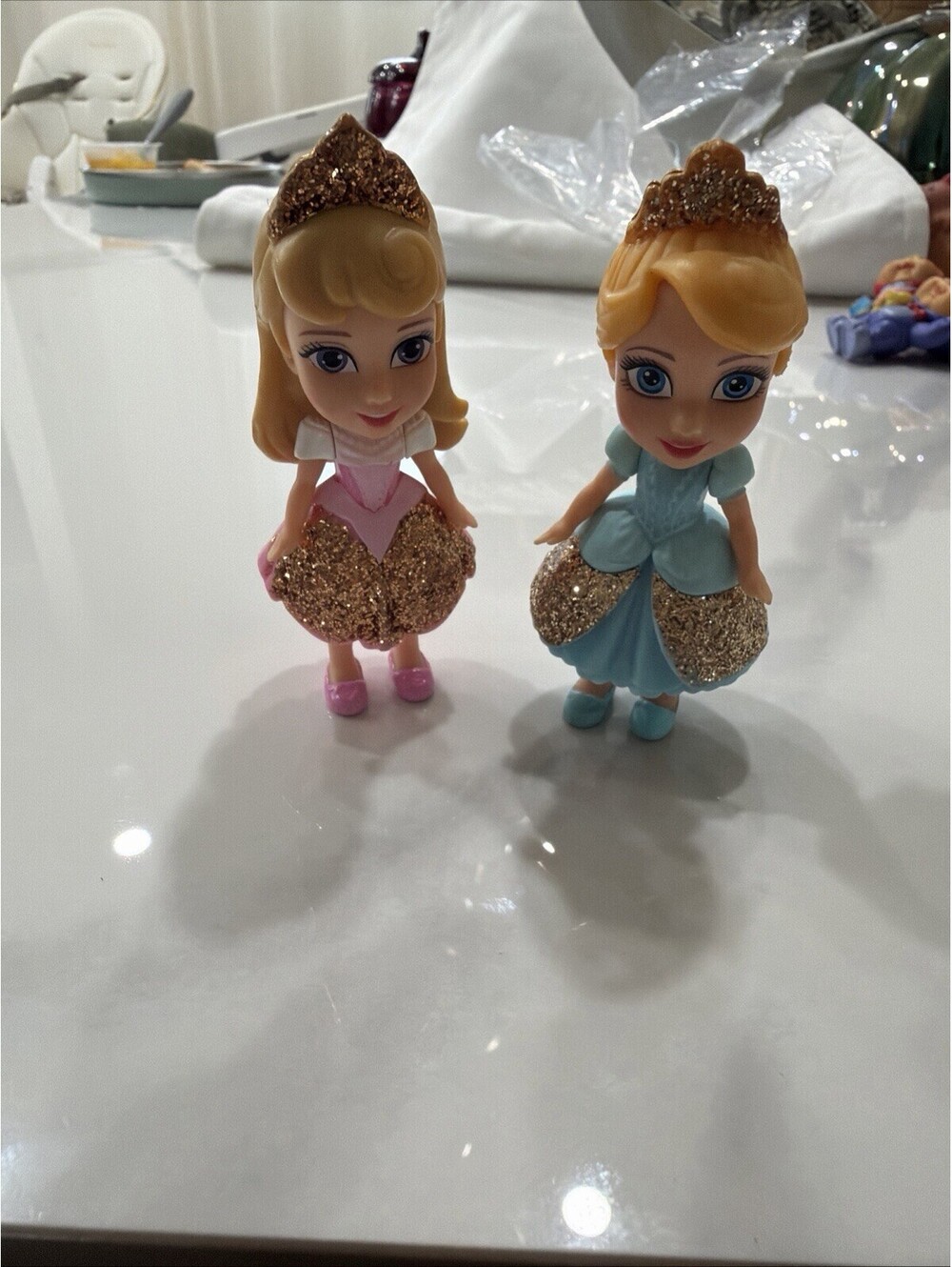 Disney Animator Collection Princess Aurora Cinderella 3" Glitter Mini Doll